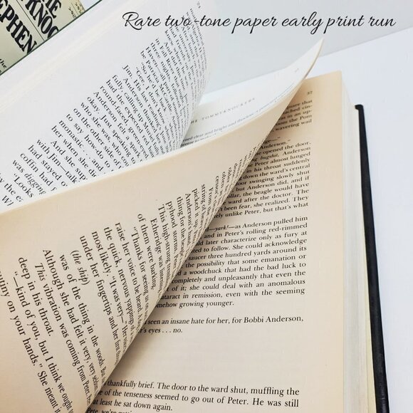 Stephen King Tommyknockers First Edition 2nd State Red 1987 'Permissions' Book - Picture 6 of 12